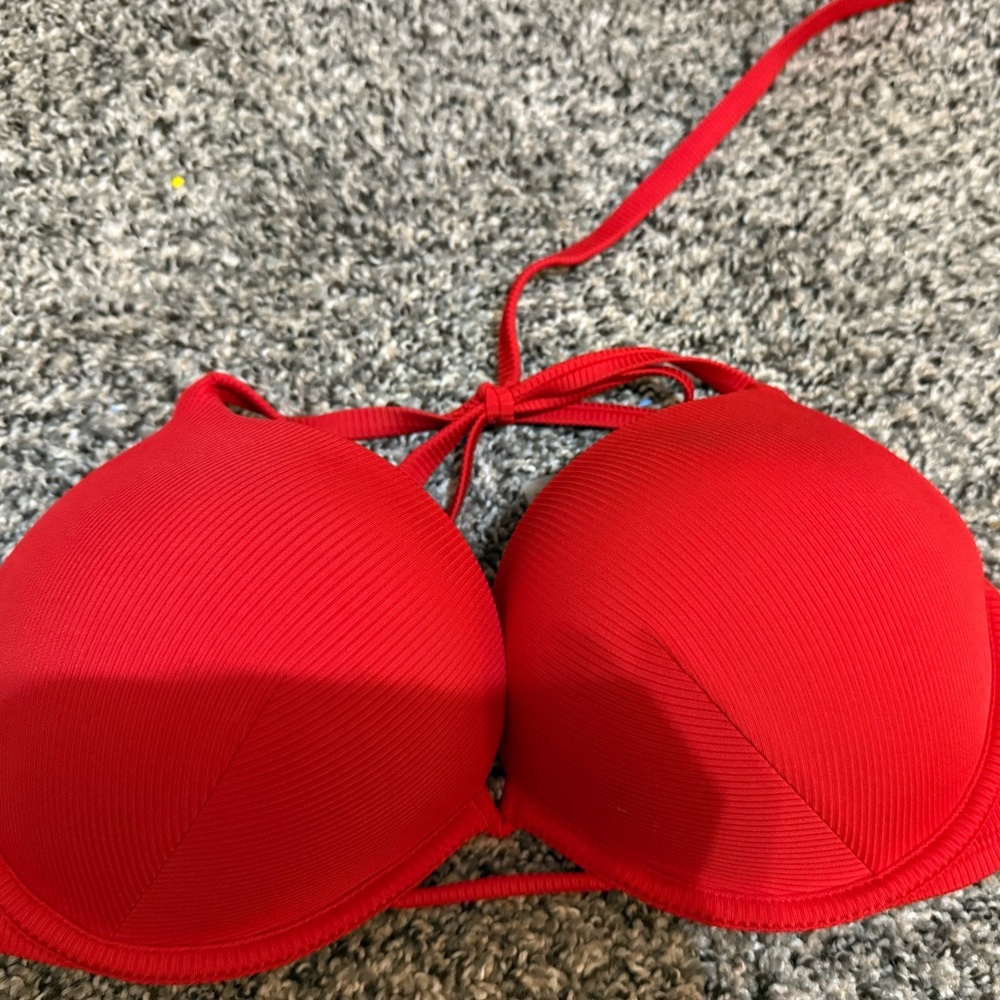 Victoria's Secret Red Halter Swimsuit Bra